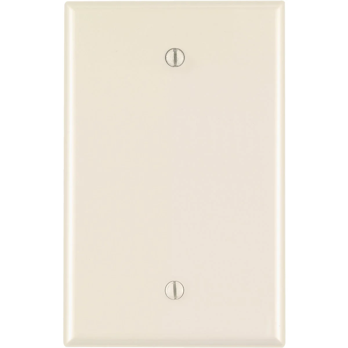 High-Performance Leviton 1-Gang Mid-Way Thermoplastic Nylon Blank Wall Plate Light Almond Unique
