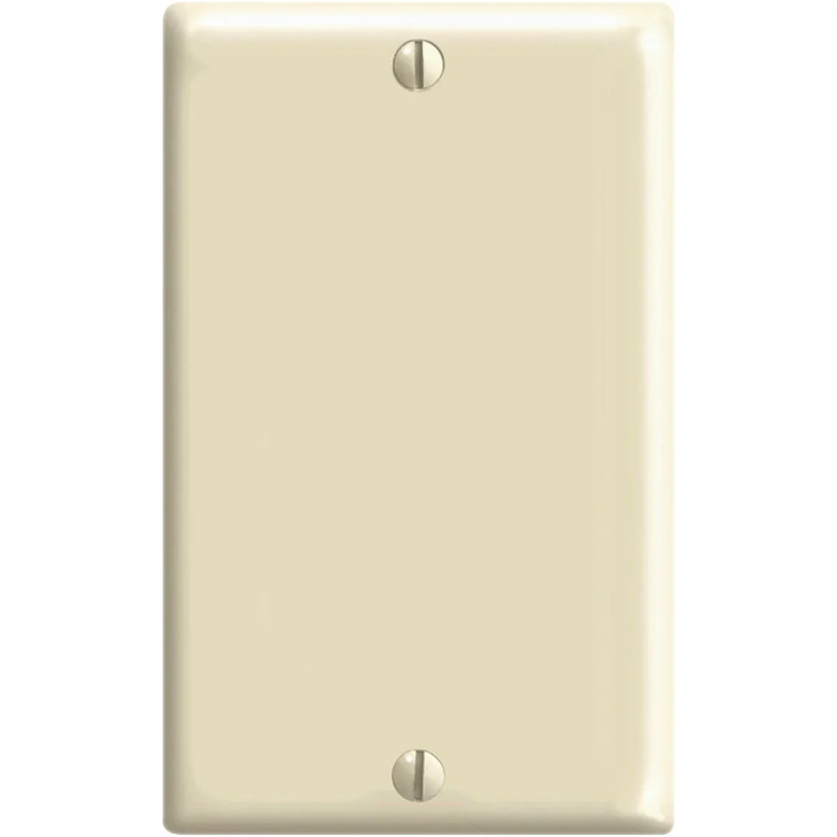 High-Performance Leviton 1-Gang Mid-Way Thermoplastic Nylon Blank Wall Plate Ivory High-Grade