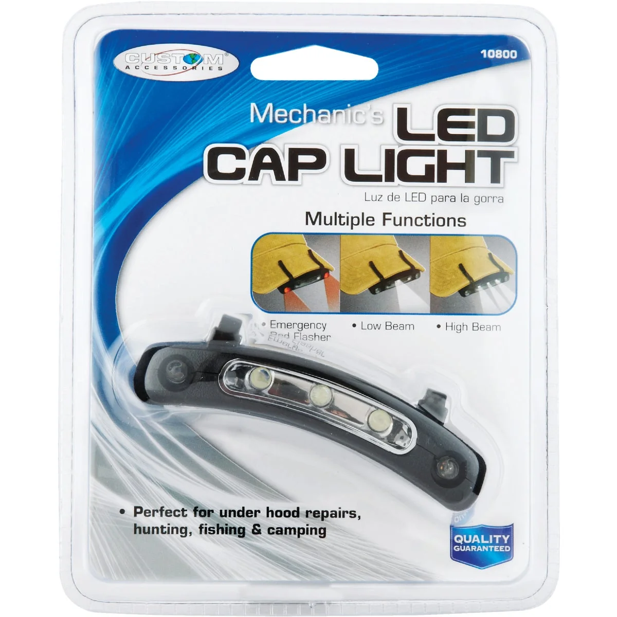 Exceptional Custom Accessories Mechanic's LED Cap Clip-On Light Safe