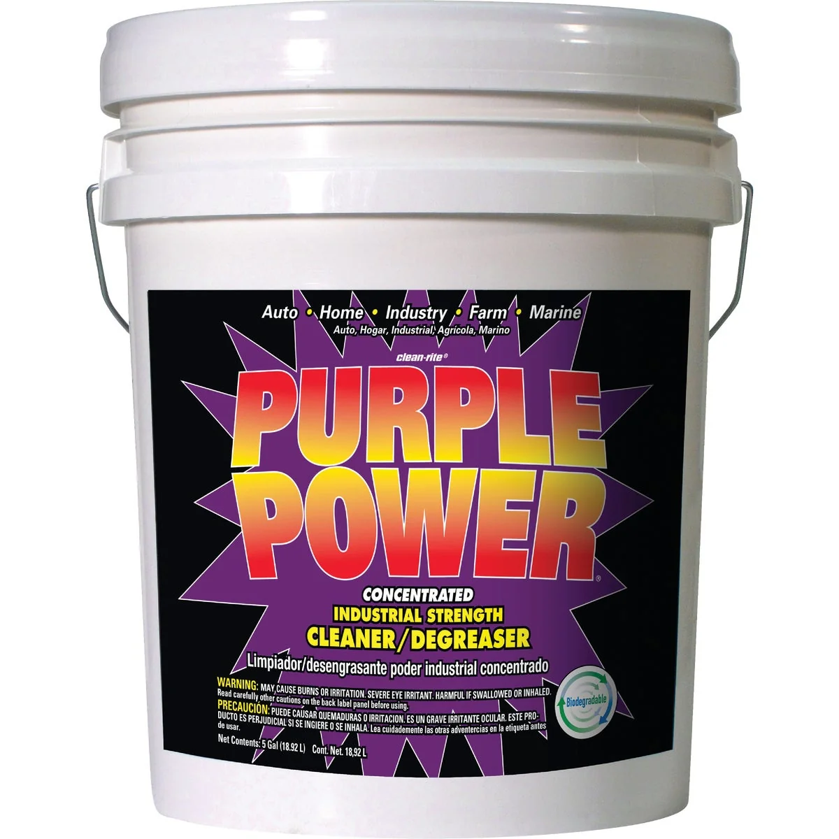 Dependable Purple Power 5 Gal. Liquid Industrial Strength Cleaner Degreaser Versatile