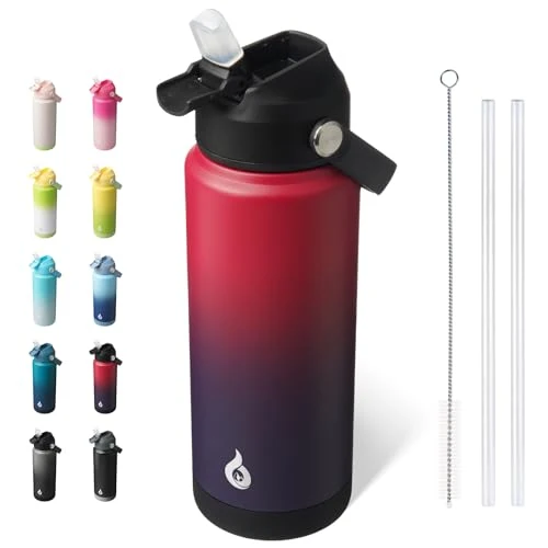 Organic 24oz Insulated Water Bottle Traditional