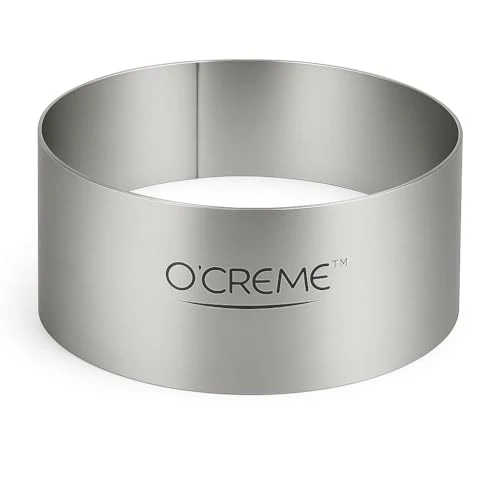 Luxury Cake Ring Sturdy Stainless Steel Round Mousse Cake Ring Mold for Baking Detailed