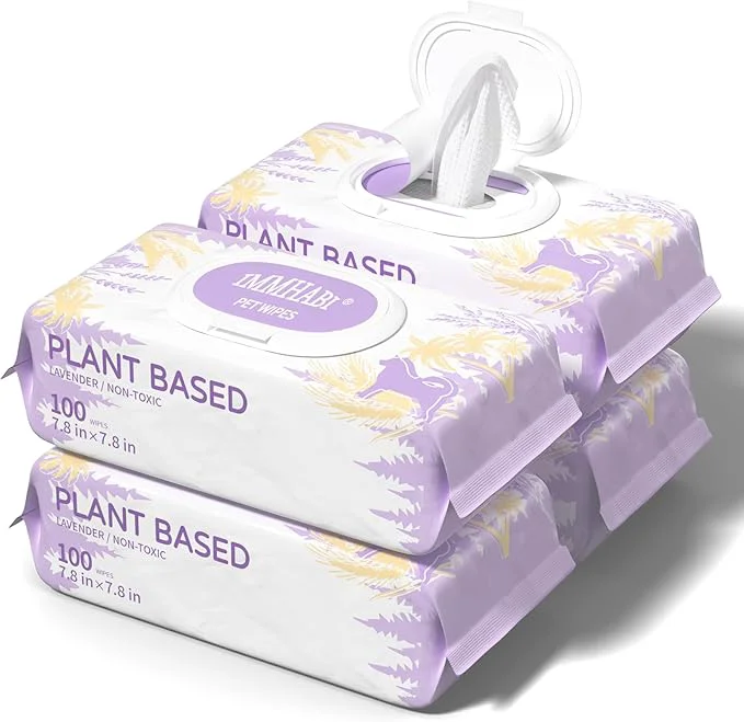 Superior 400 PCS Pet Wipes for Paws and Butt Hypoallergenic Pets Cleansing Deodorizing Anal Gland Hygienic Puppy Wipes for Dogs Face and Body Wipes Cleaning Fur Doggie Wipes Doggy Wipes Lavender About This Natural