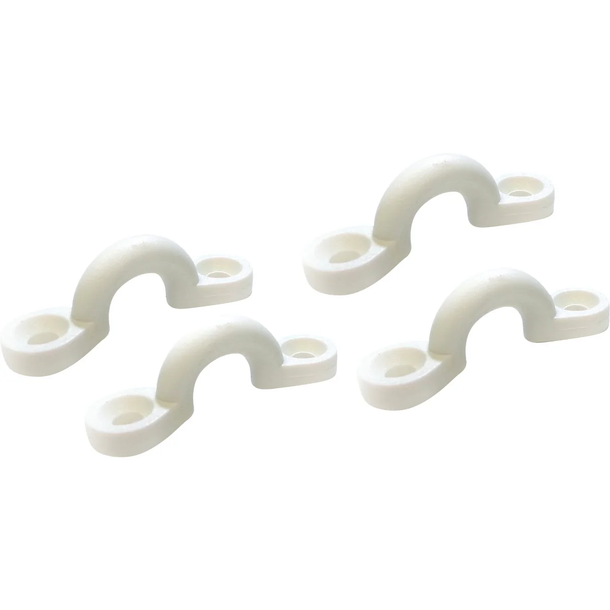 Healthy Seachoice 1-7 8 In. L x 11 32 In. ID White Non-Corrosive Nylon Eye Strap 4-Pack Genuine