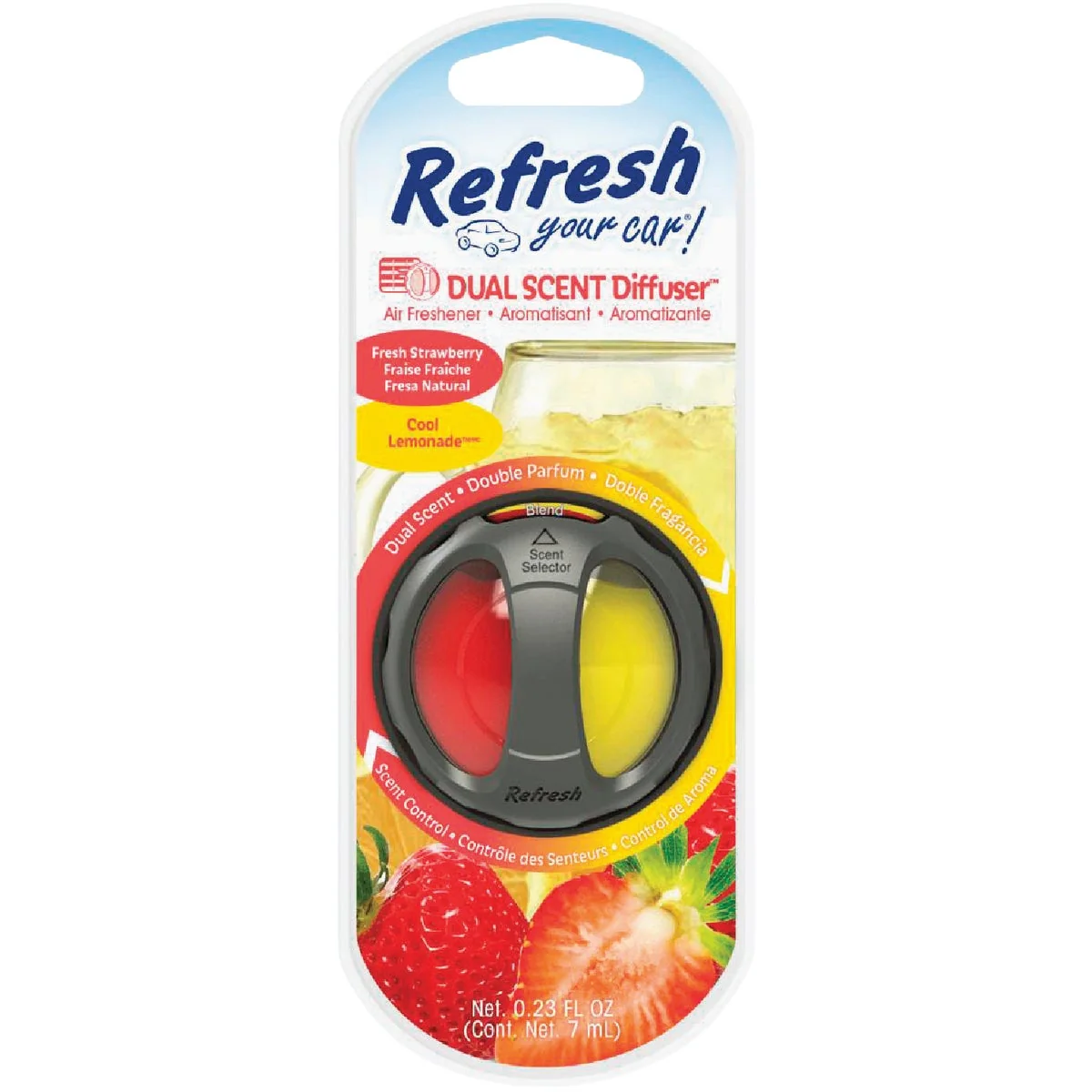 Smooth Refresh Your Car Oil Diffuser Car Air Freshener Fresh Strawberry Cool Lemonade Superior