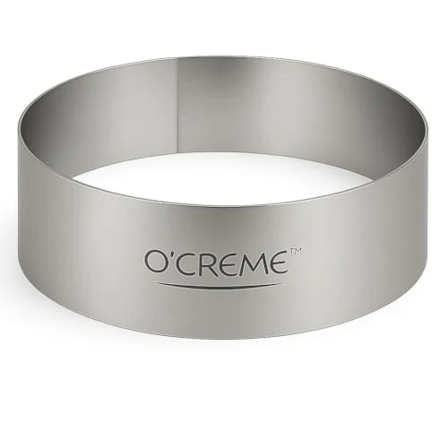 Refined Cake Ring Sturdy Stainless Steel Round Mousse Cake Ring Mold for Baking User-Friendly