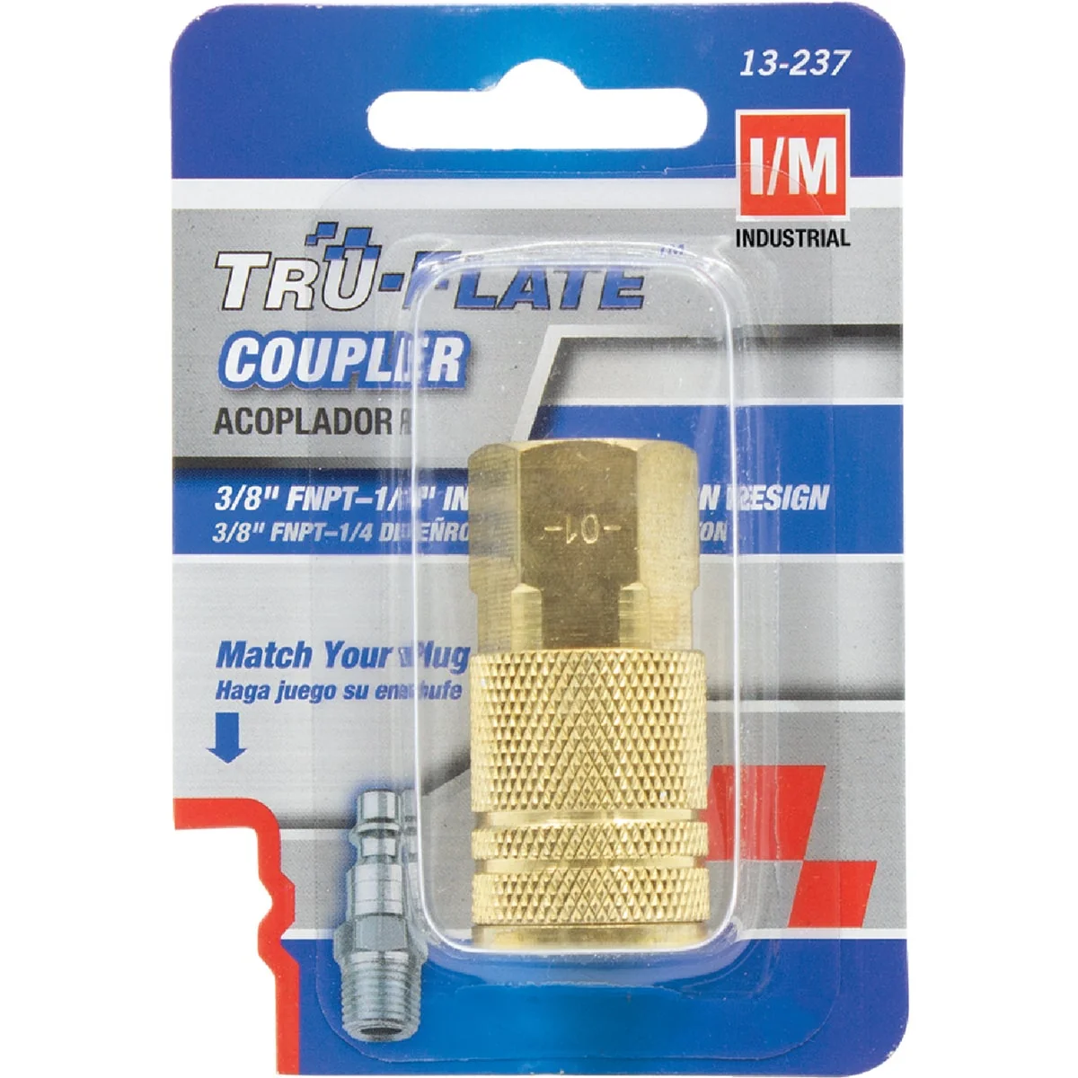 Contemporary Tru-Flate Industrial Milton Series Push-to-Connect 3 8 In. FNPT Coupler Genuine