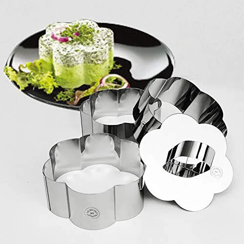 Reliable NewlineNY Stainless Steel Dessert Rings 4 Count Solid