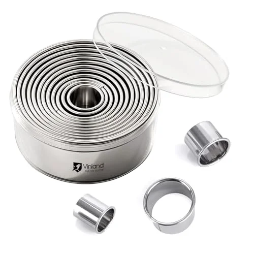 Environmentally Friendly 12 Pcs 304 Stainless Steel Biscuit Cutter Set 12 Count Outstanding