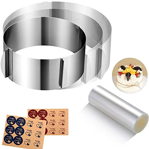 Elite Cake Rings Mousse Mold Acetate Cake Collar Set Versatile