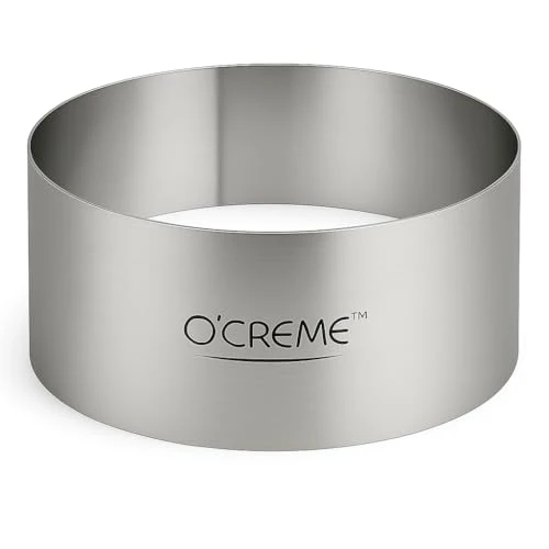 Fashionable Stainless Steel Cake Ring Mold Round Mousse Baking 10x4 In Stylish