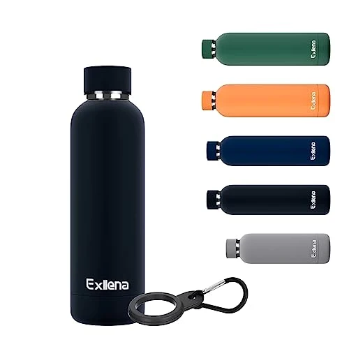 Innovative Slim Insulated Water Bottles for Travel 18oz with Clip Exclusive
