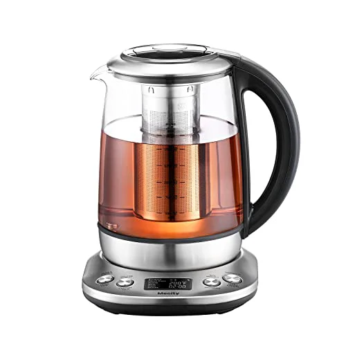 Breathable Electric Tea Kettle Borosilicate Glass Tea Maker With Temperature Control and Infuser Unique