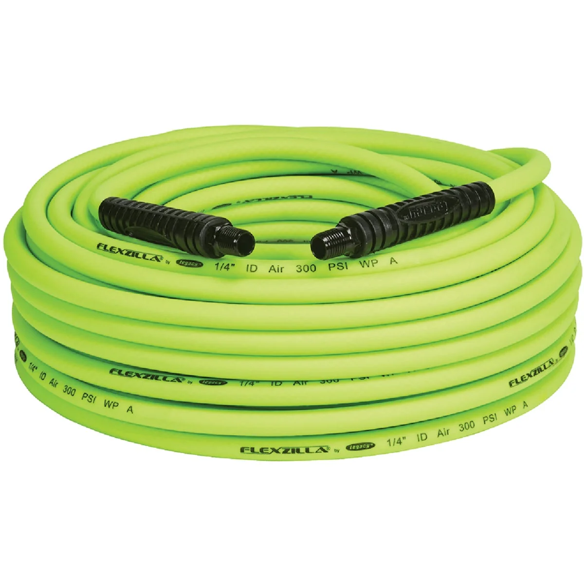 Exclusive Flexzilla 1 4 In. x 100 Ft. Polymer-Blend Air Hose with 1 4 In. MNPT Fittings Genuine
