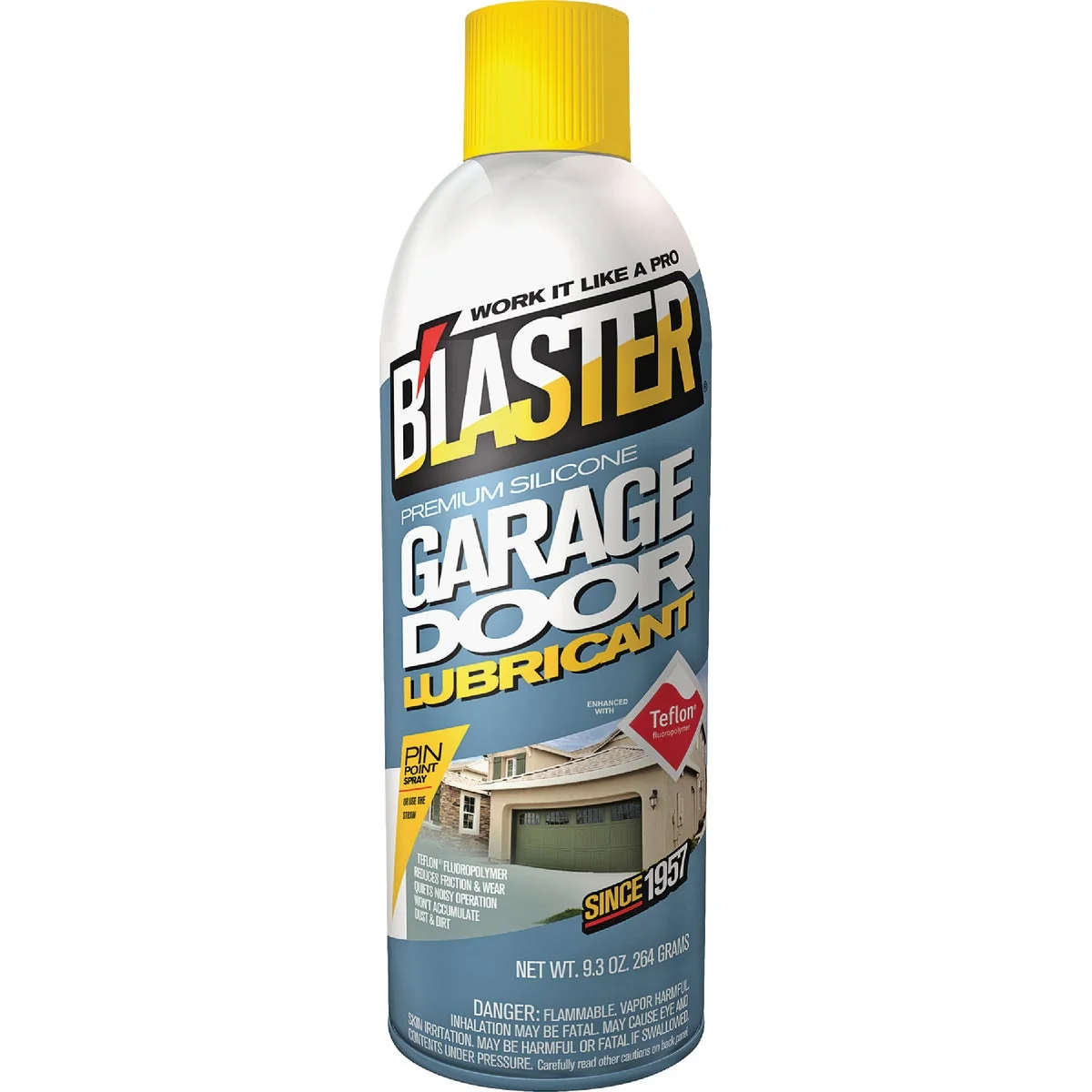 Fine Blaster 9.3 Oz. Aerosol Garage Door Premium Silicone Lubricant Consistent