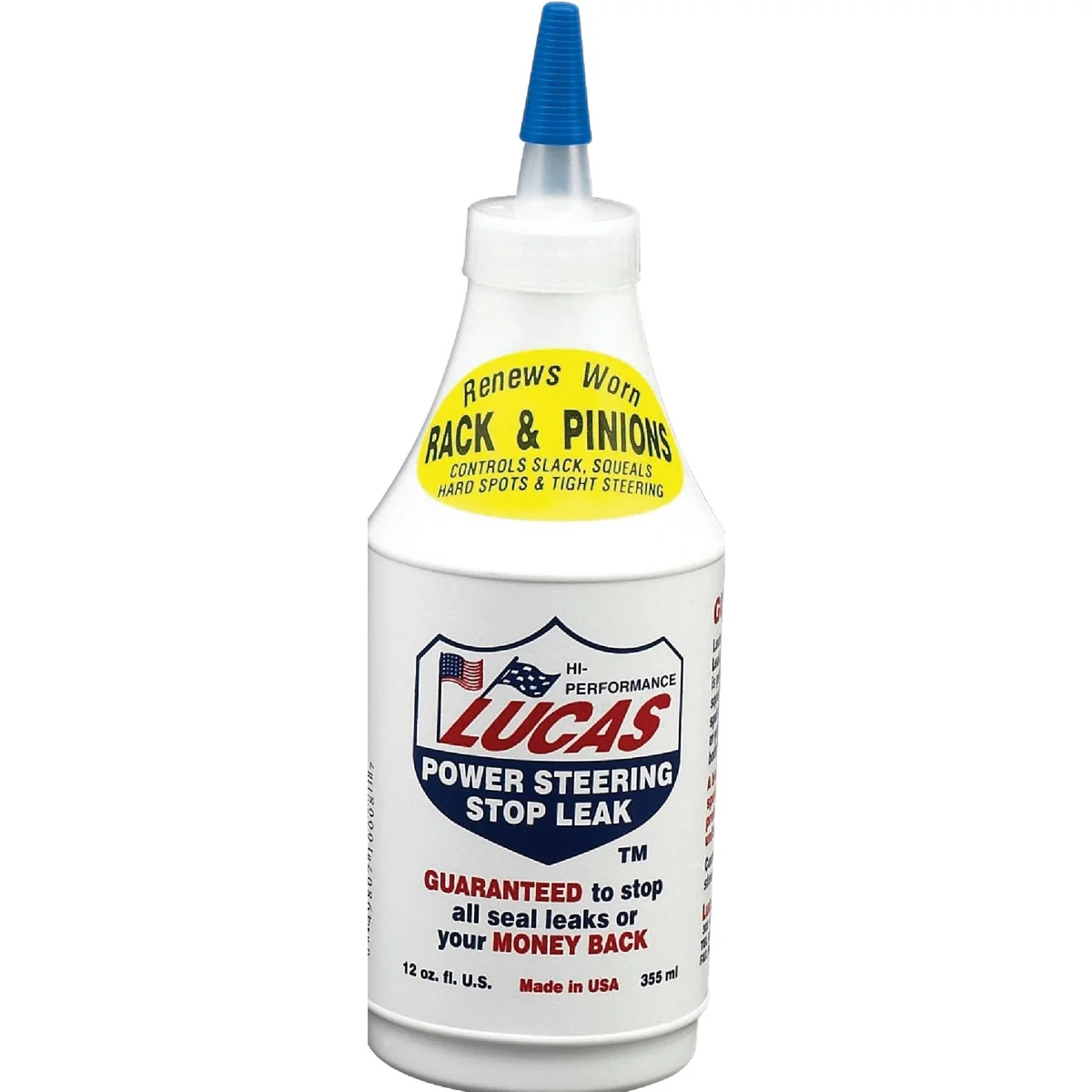 World-Class Lucas Oil 12 Oz. Power Steering Leak-Stopper Fluid Unique