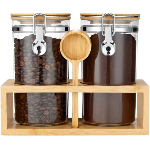 Convenient Coffee Container with Shelf Smooth