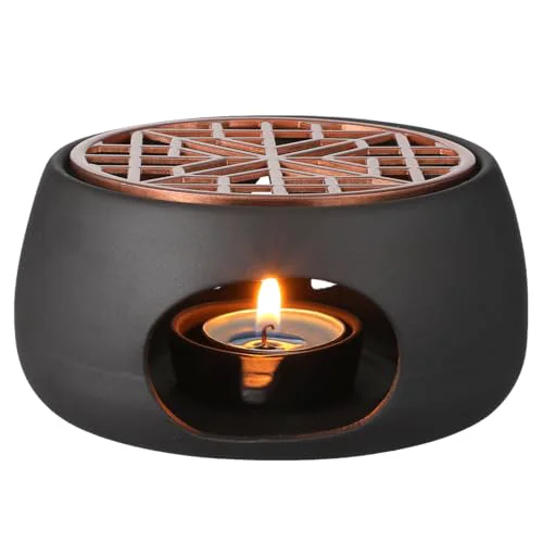 Easy-to-Use 1 Set Ceramic Teapot Warmer Heating Base Relaxed
