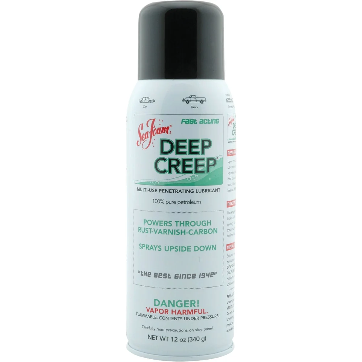 Environmentally Friendly Sea Foam 12 Oz. Aerosol Deep Creep Penetrant Excellent