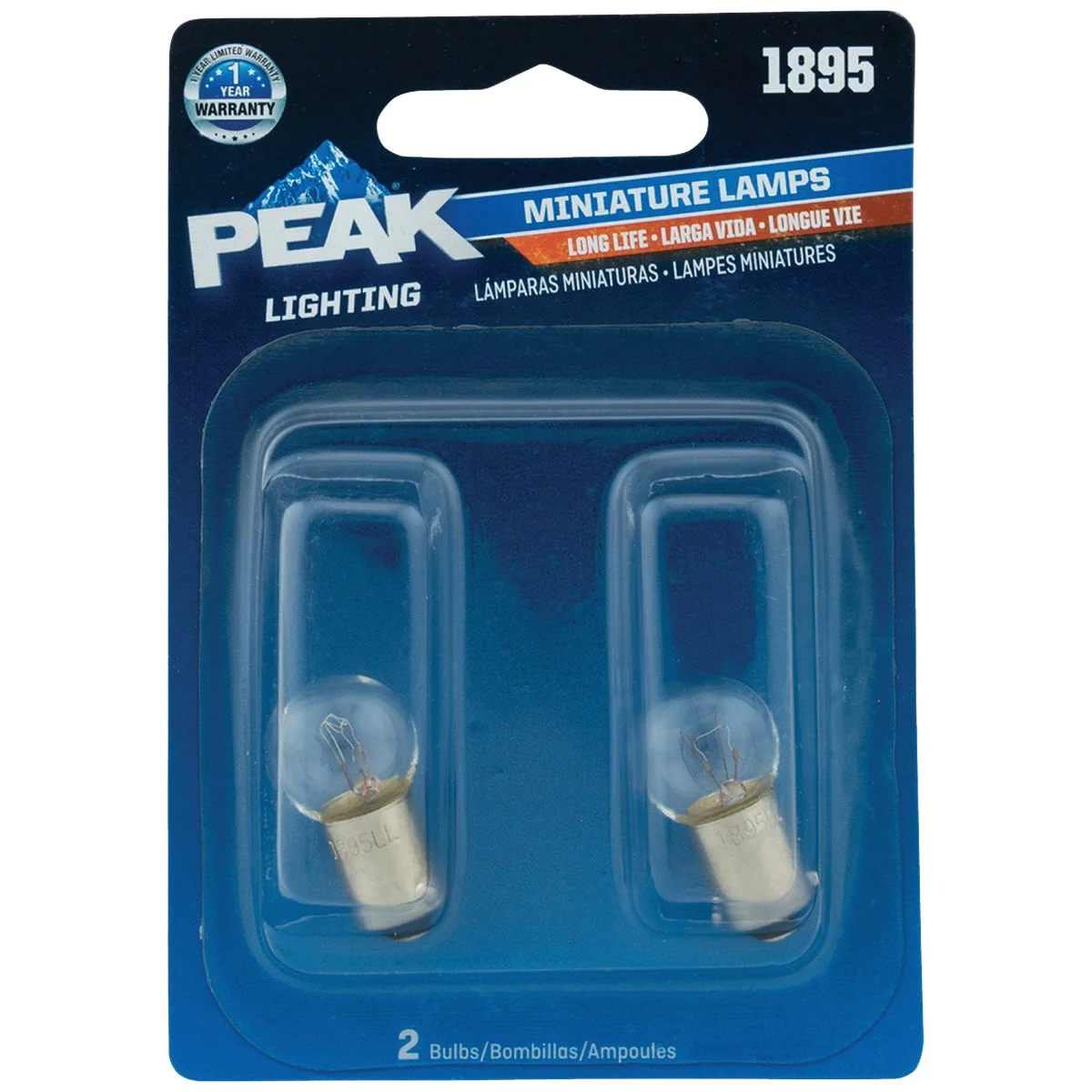 Safe PEAK 1895 14V Mini Incandescent Automotive Bulb 2-Pack Professional