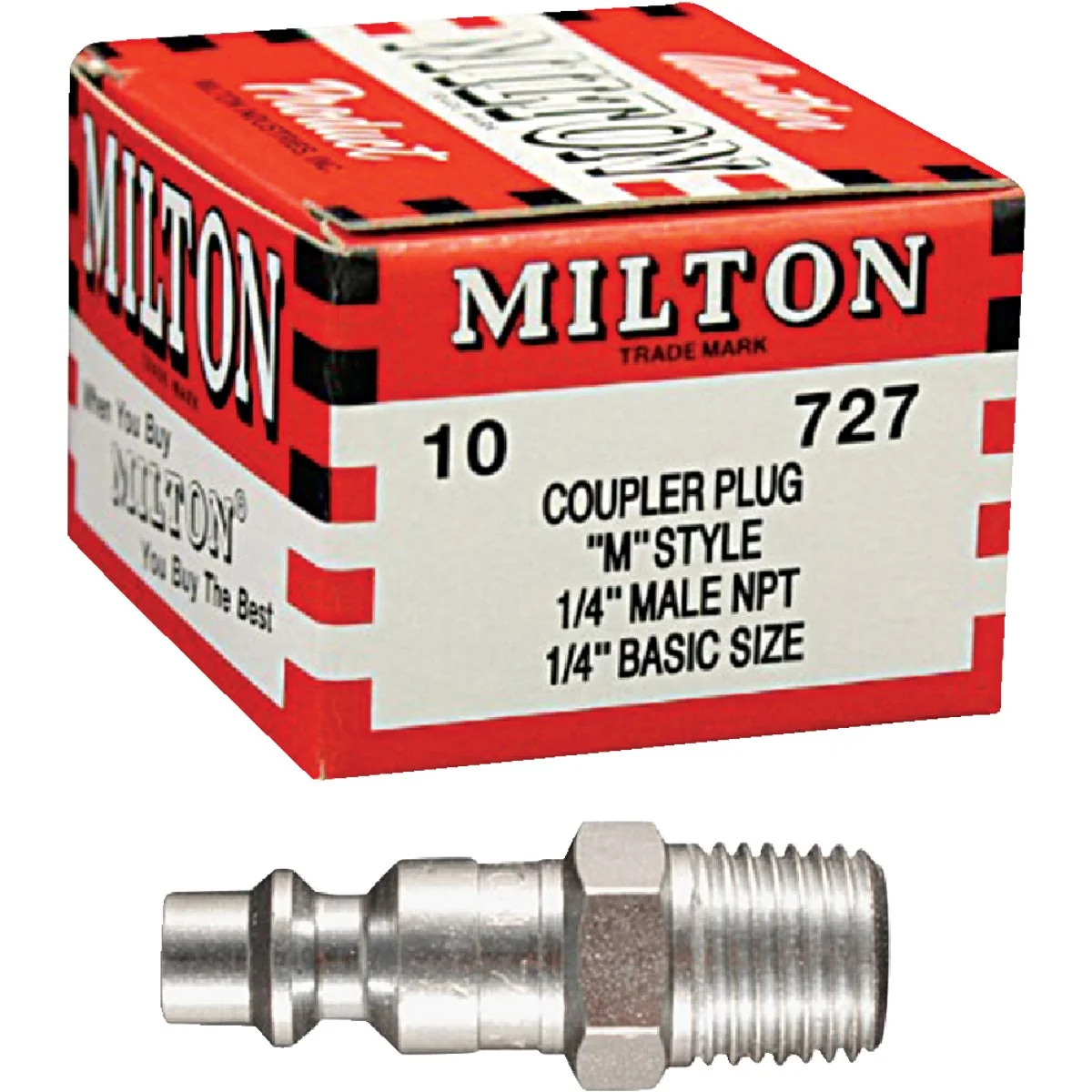 Exceptional Milton M-Style 1 4 Male NPT Plug 10-Pack Next-Generation