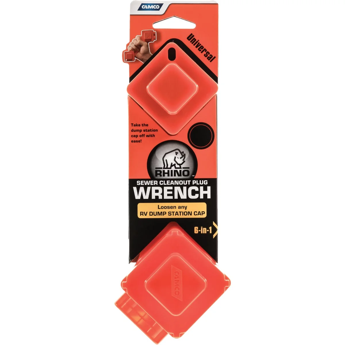 Dependable Camco RhinoFLEX RV Sewer Cleanout Plug Wrench Minimalist