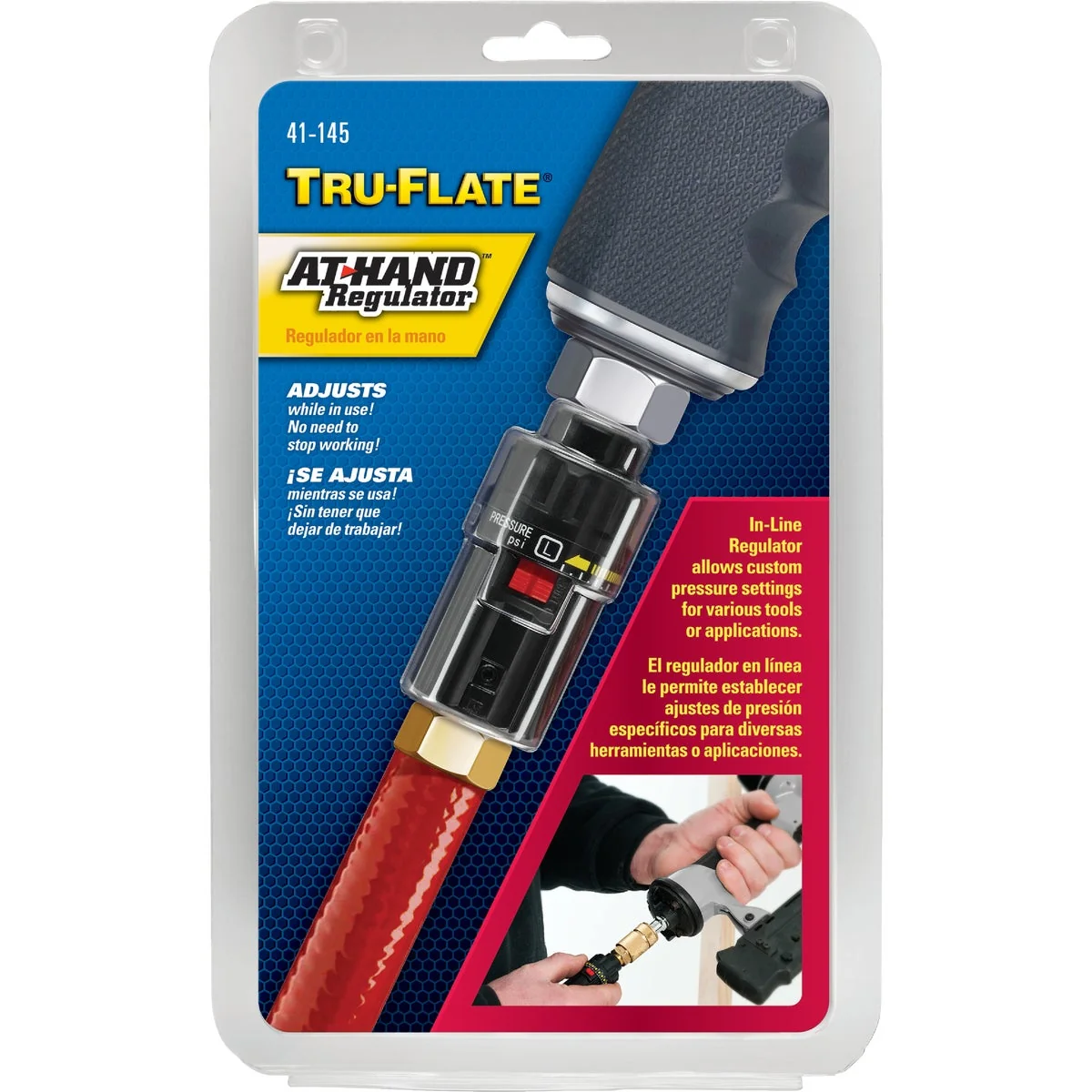 Safe Tru-Flate At-Hand Inline Pressure Regulator Green