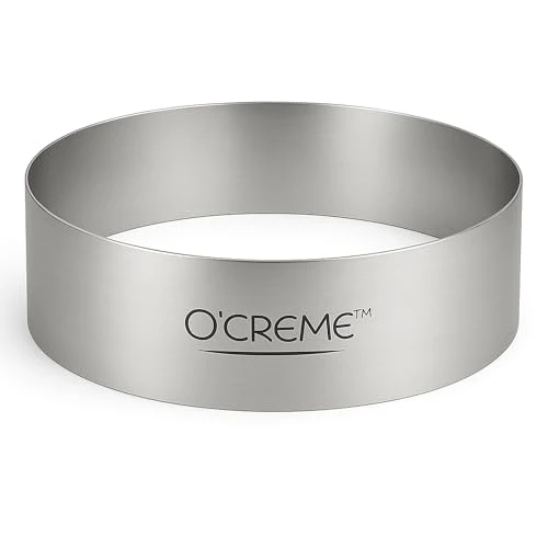 Easy-to-Use Cake Ring Sturdy Stainless Steel Round Mousse Cake Ring Mold for Baking Clean