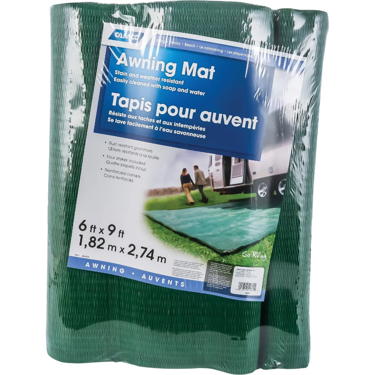 Advanced Camco 6 Ft. x 9 Ft. RV Awning Mat Breathable