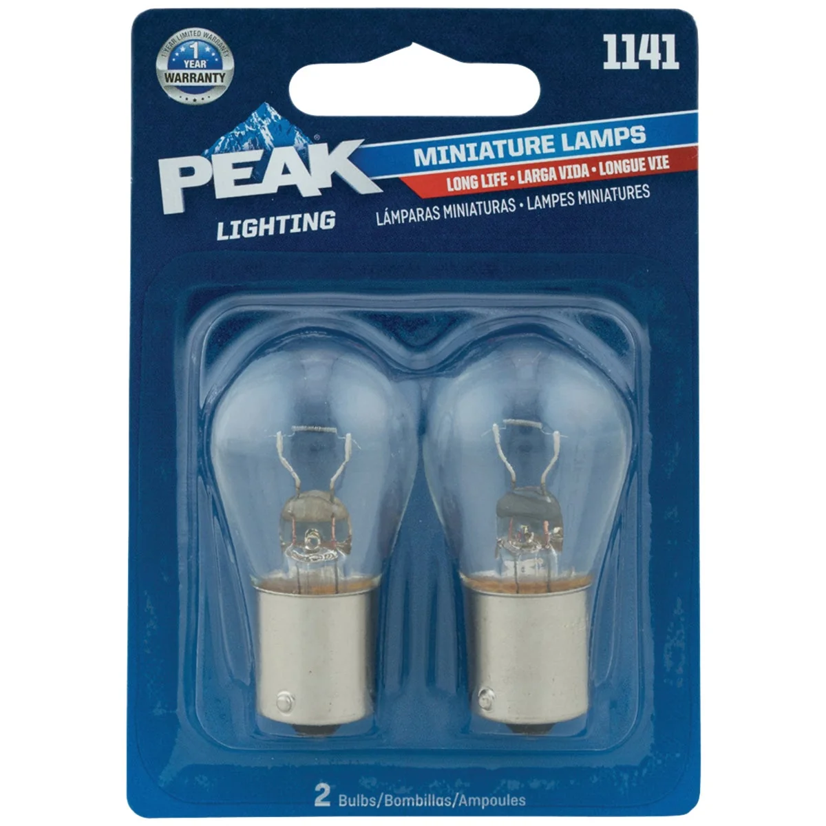 Consistent PEAK 1141 12.8V Mini Incandescent Automotive Bulb 2-Pack Advanced