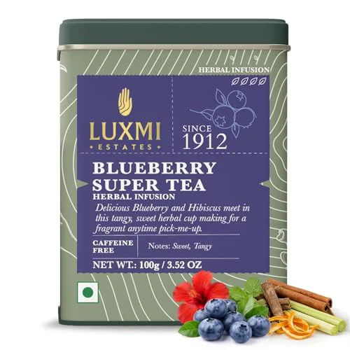 Effective Estates Blueberry Super Herbal Tea 3.52 Ounce Pure