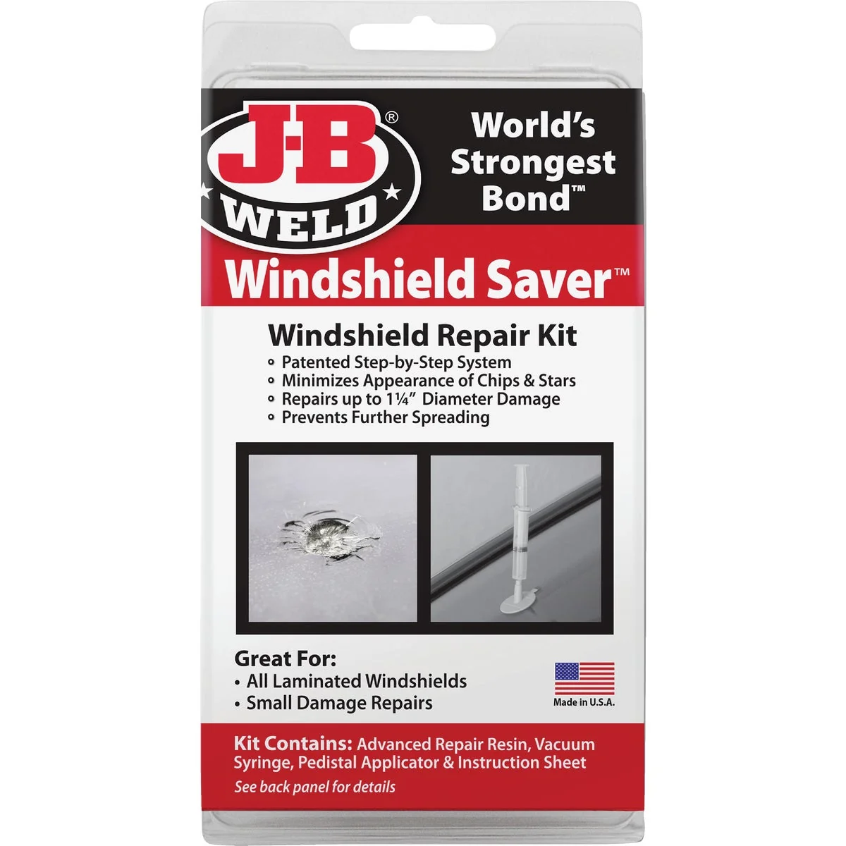 High-Grade J-B Weld Windshield Saver Windshield Repair Kit Superior