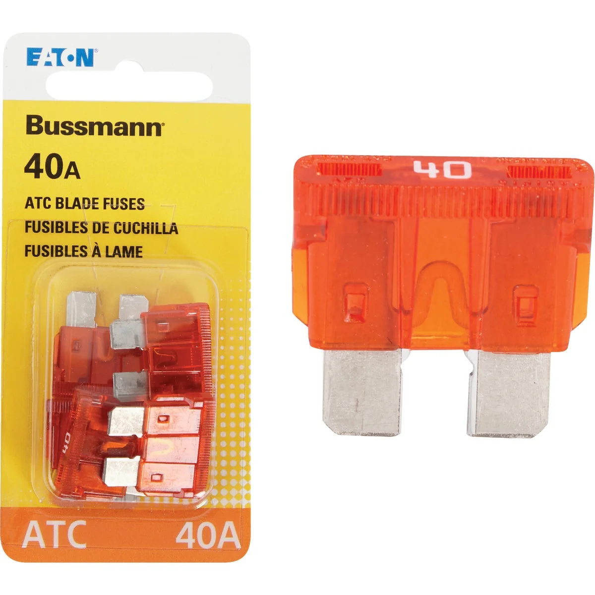 Contemporary Bussmann 40-Amp 32-Volt ATC Blade Automotive Fuse 5-Pack Clean