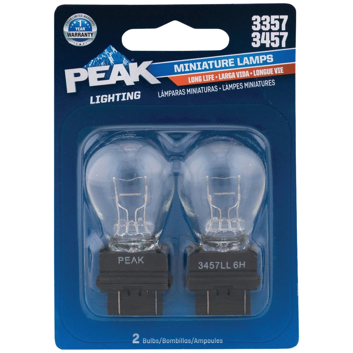Selected PEAK 3357 3457 12.8 14V Mini Incandescent Automotive Bulb 2-Pack Expertly Made