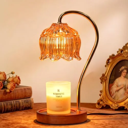 Functional Flower Candle Warmer Lamp with Timer Selected