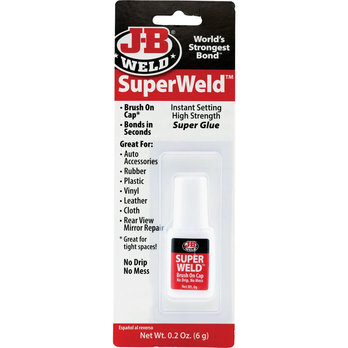 First-Class J-B Weld SuperWeld 0.2 Oz. Liquid Brush-On Super Glue High-Performance