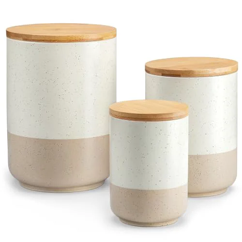 Expertly Made Sabine Kitchen Canister Set of 3 Next-Generation