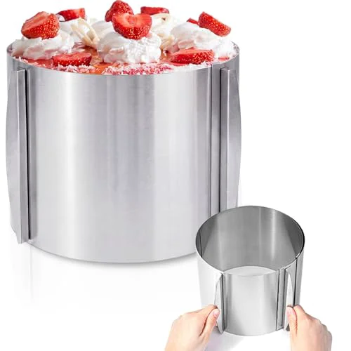 Specialty 1 Pcs Extra High 15cm Cake Ring 6 to 12 Inch Adjustable Cake Mold Next-Generation