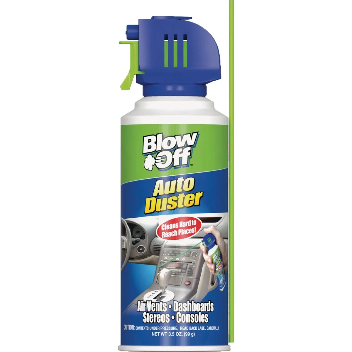 Fine Blow Off 3.5 Oz. Auto Interior Cleaner and Duster Enhanced