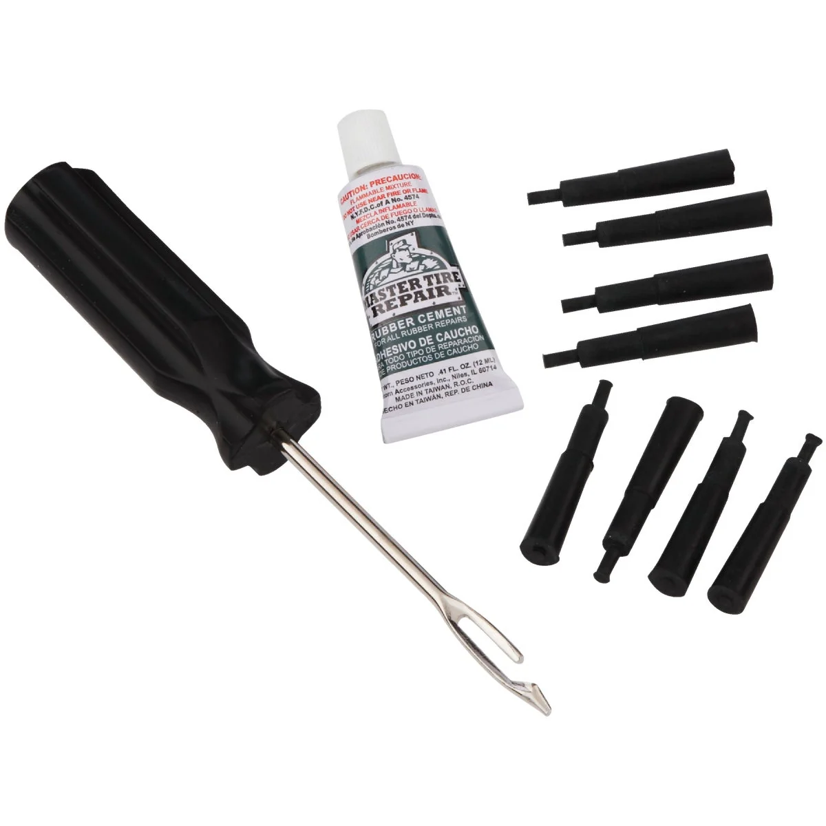 Premium Material Master Tire Repair Tubeless Tire Repair Kit 10-Piece Responsible