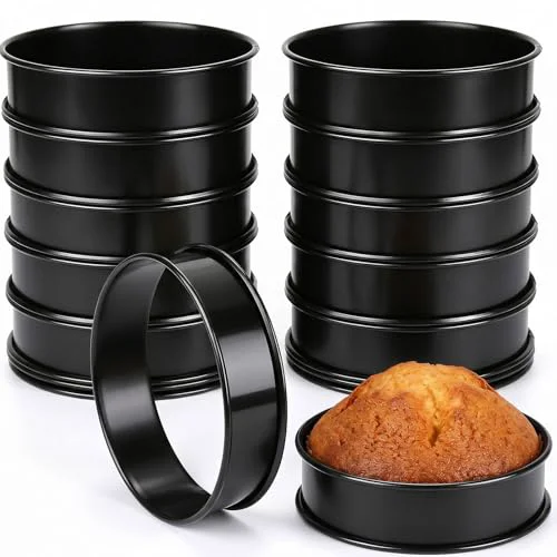 Secure 12Pieces Crumpet Rings Nonstick English Muffin Rings Fine