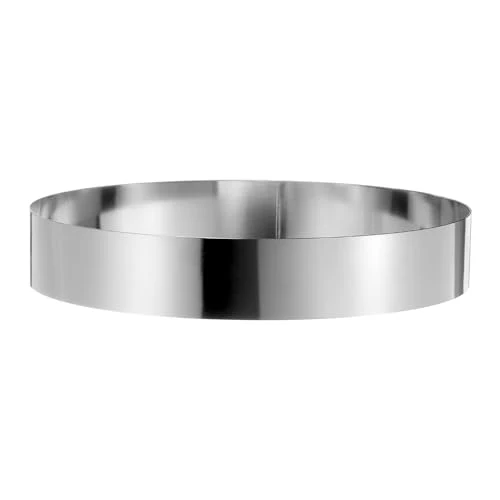 High-Grade Round Cake Ring 11 x 2 Inch Seamless Stainless Steel Pastry Mousse Dessert Ring Mirror Coating for Baking Cooking Making Tool Crafted