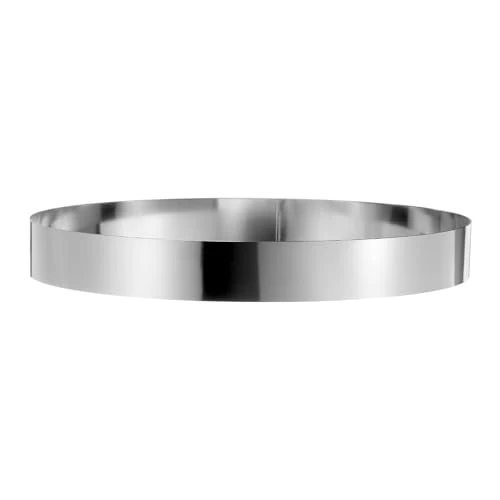Fine Crafted Round Cake Ring 14 x 2 Inch Seamless Stainless Steel Pastry Mousse Dessert Ring Mirror Coating for Baking Cooking Making Tool Premium