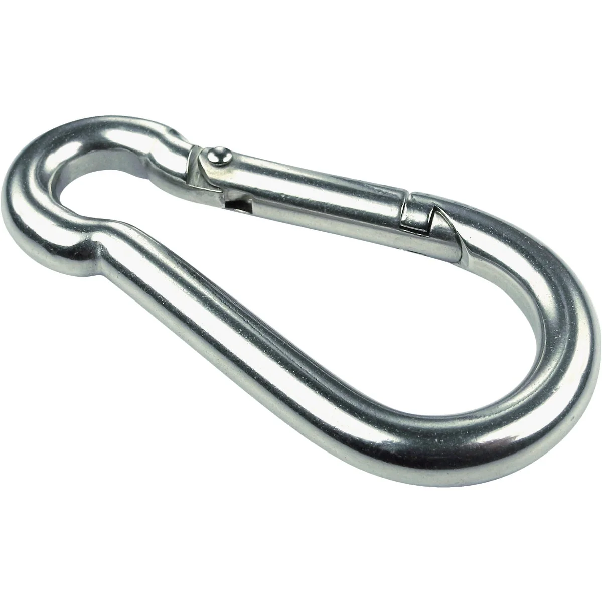 Minimalist Seachoice 5 16 In. 480 Lb. Polished Stainless Steel Safety Spring Hook All Purpose Snap Reliable