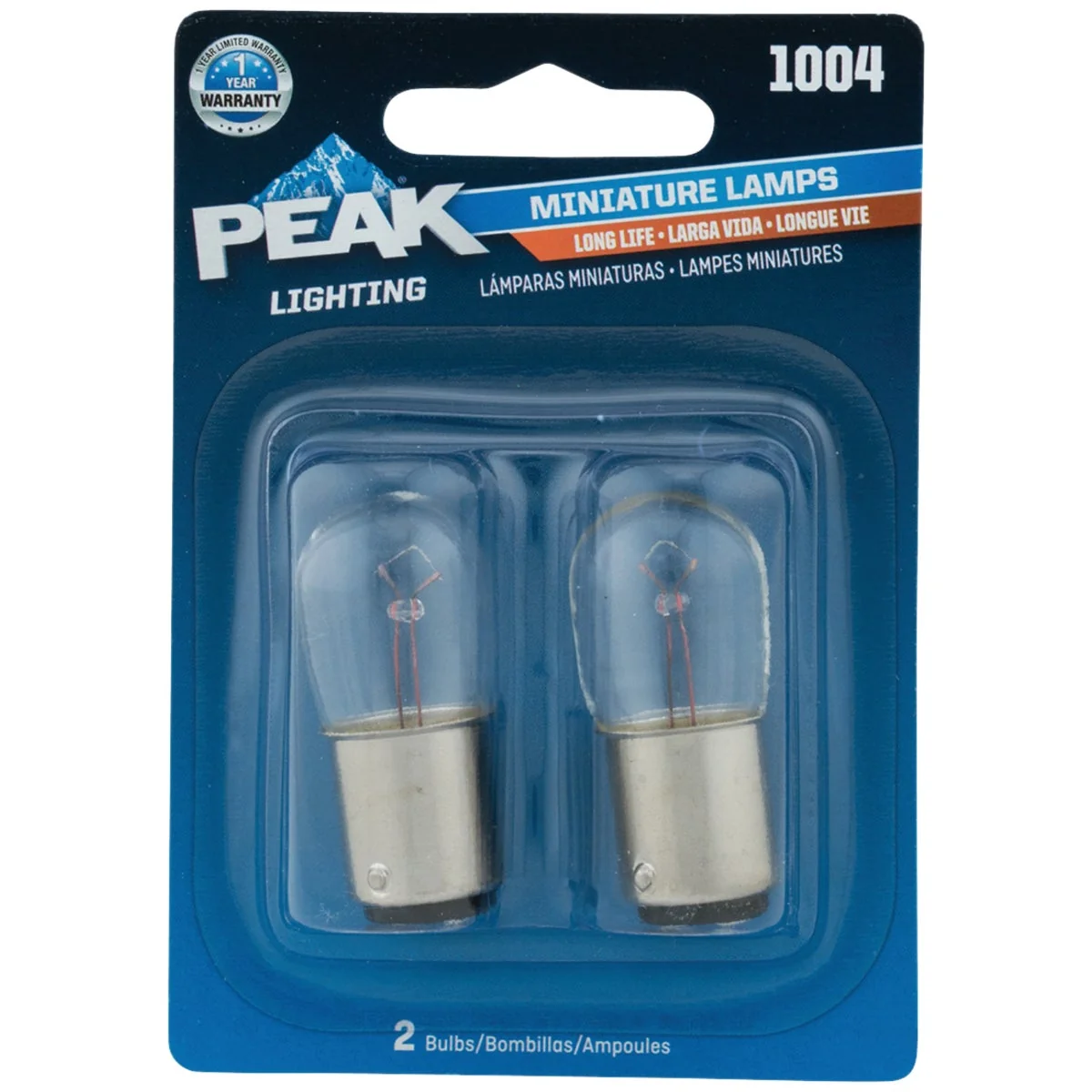 Exclusive PEAK 1004 12.8V Mini Incandescent Automotive Bulb 2-Pack Quality