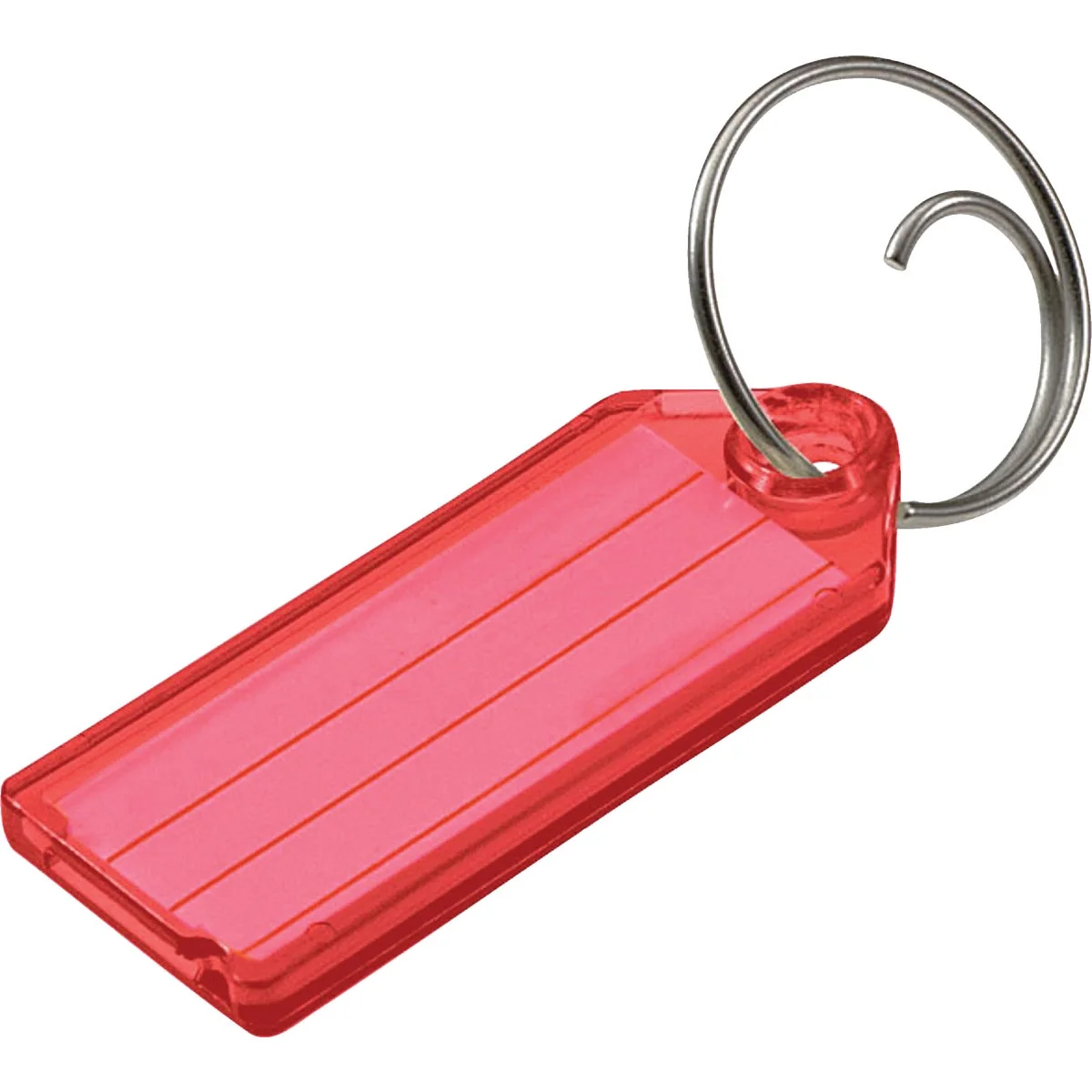 Outstanding Lucky Line Transparent 2-1 4 In. I.D. Key Tag 2-Pack Exceptional