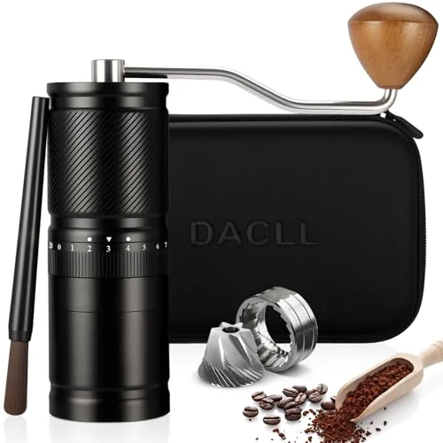 Verified Manual Coffee Grinder with Numerical External Adjustable Setting Trendy