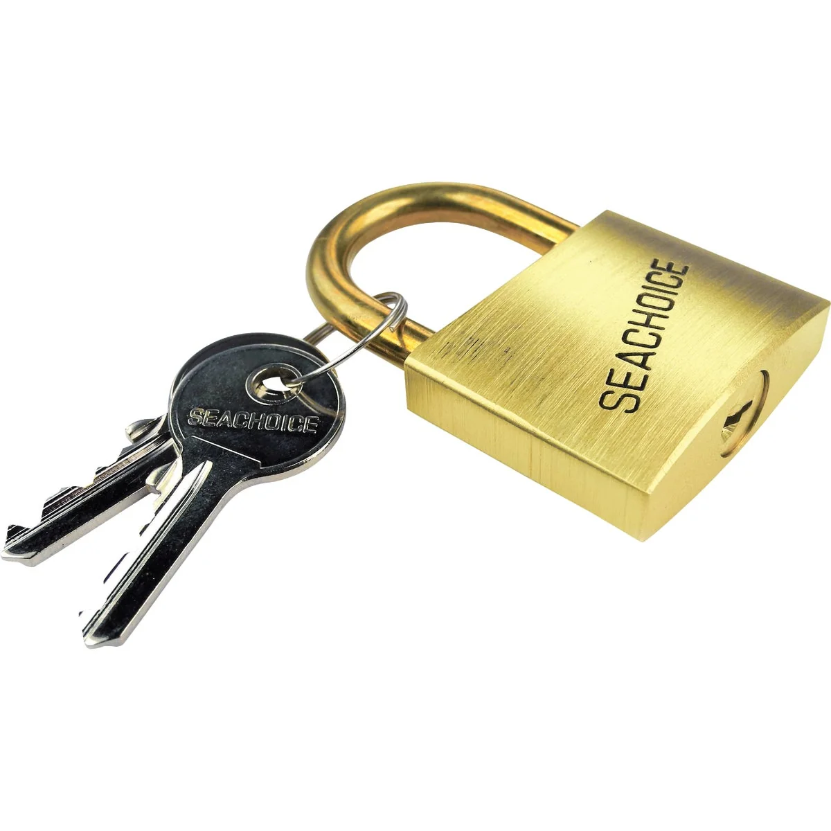Clean Seachoice 2 In. Solid Brass Body Hasp Padlock Trusted