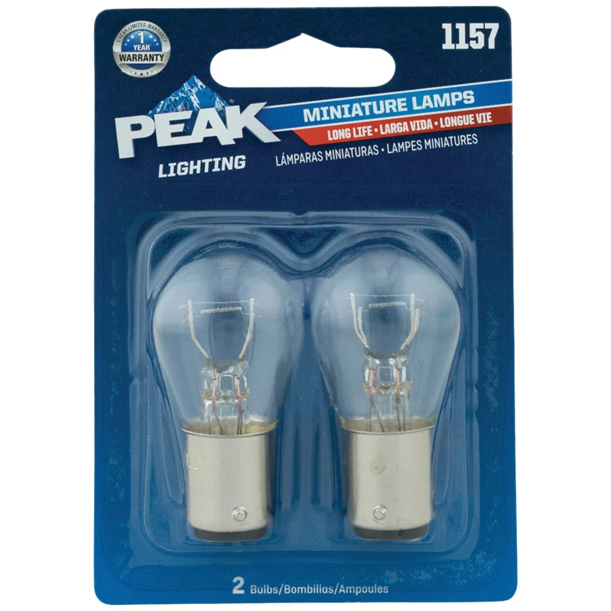 Luxury PEAK 1157 12.8 14V Mini Incandescent Automotive Bulb 2-Pack Classic