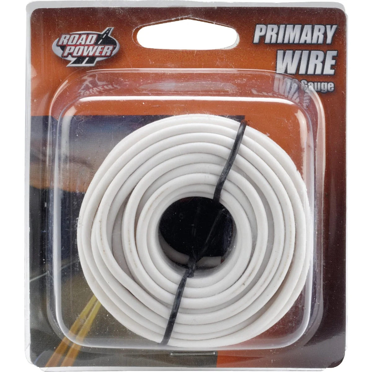 Easy-to-Use ROAD POWER 24 Ft. 16 Ga. PVC-Coated Primary Wire White Smart